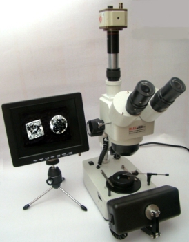Stereo-Zoom-Mikroskop mit  Monitor Di-Li 1012